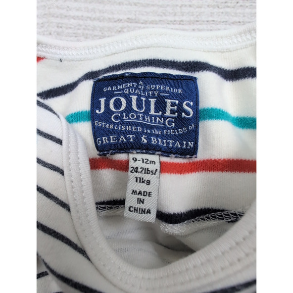 9/12m Joules Striped Bodysuit - Picture 5 of 6
